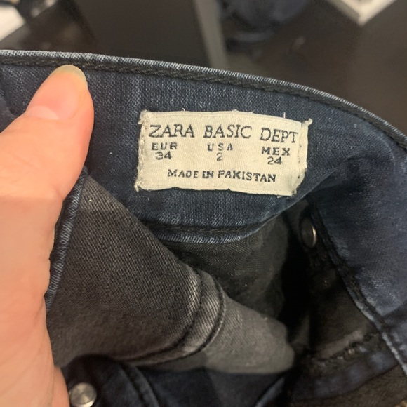 Zara dark navy jeggings with zipper at the ankles (Size 2) - Picture 7 of 7